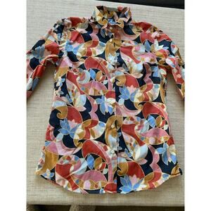 Campo Marzio Shirt Multicolour Floral Cotton Size M